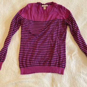 Banana Republic purple striped sweater
